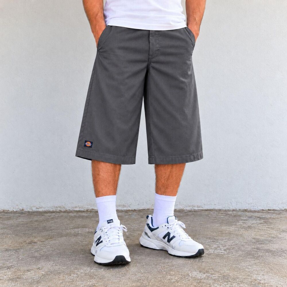 Dickies 15 Inch Charcoal Loose Fit Work Shorts NWT Size 32